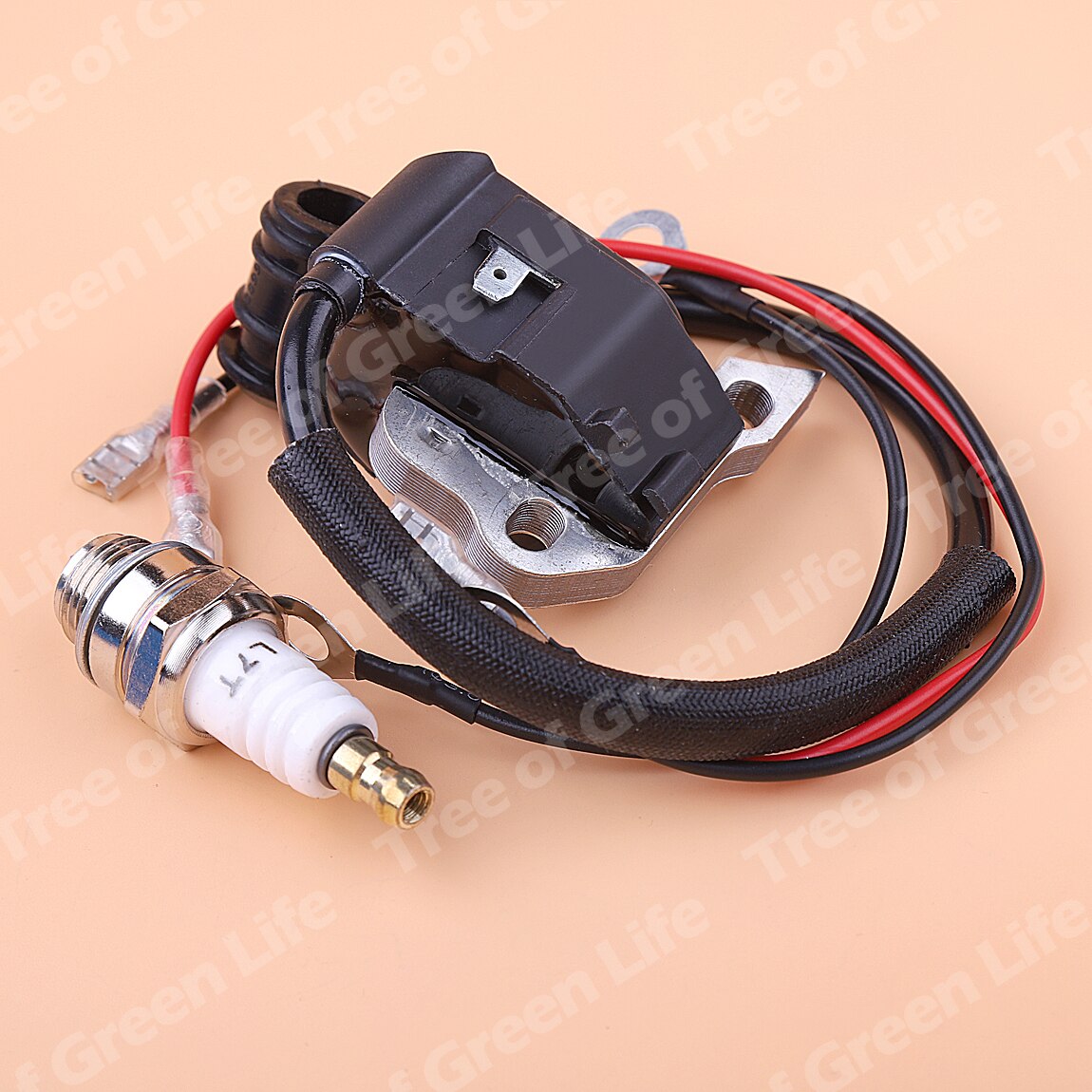Ignition Coil Spark Plug Kit For STIHL 009 010 011 012 020 020T 021 023 025 MS200 MS210 MS230 MS250 Gas Chainsaw 0000 400 1306