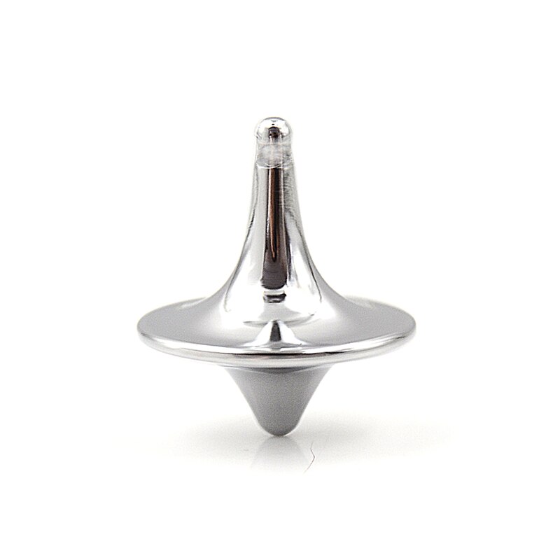 Metalen Spinning Top Speelgoed Voor Kinderen Volwassen Antistress Gyroscoop Office Party Game Gunst Spin Top Spinner Gyro Speelgoed 5 Kleuren: Silver