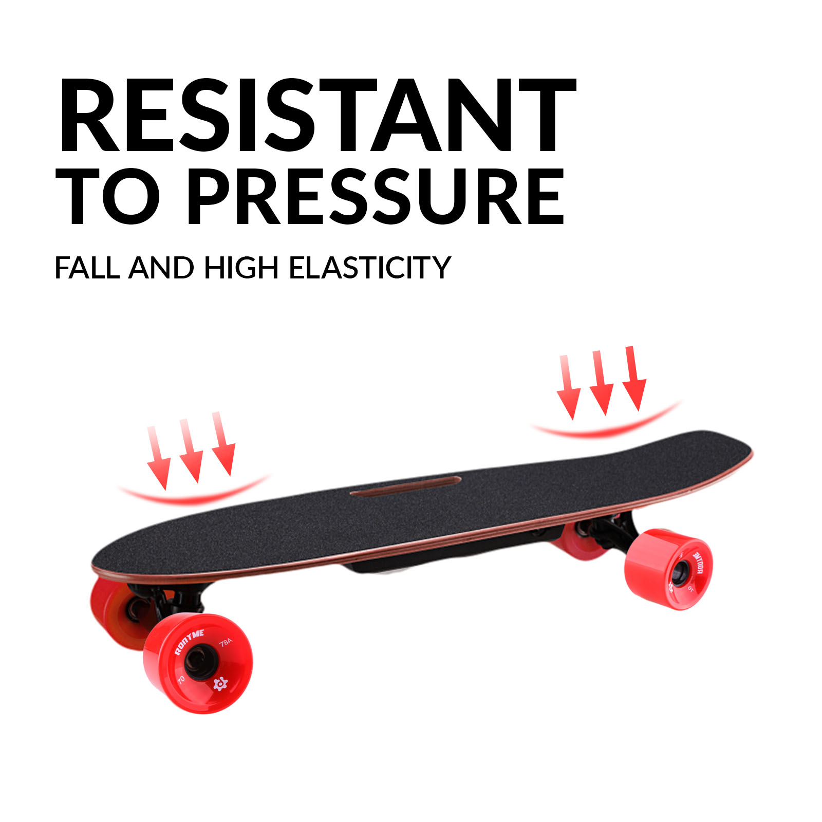 Skateboard Longboard Drop-through - Roues ABEC 9 - Planche à roulette