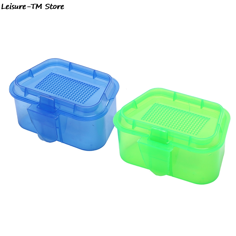 Plastic Fishing Bait Storage Box Live Worms Earthworm Lures Container