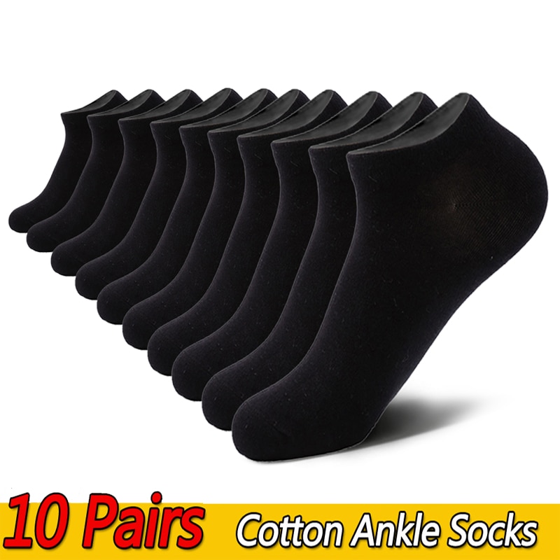 10 Pairs Ankle Socks Men Socks Low Cut Ankle Sock Men Short Socks Casual Sports Cotton Socks Men&#39;s No Show Socks Size 6-11