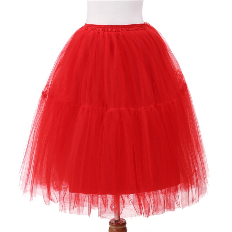 Jupe Tutu Vintage 26 "| Jupon de mariage Crinoline 50s rétro balançoire Rockabilly, jupe Tutu à filet fantaisie, accessoires de mariée: Rouge
