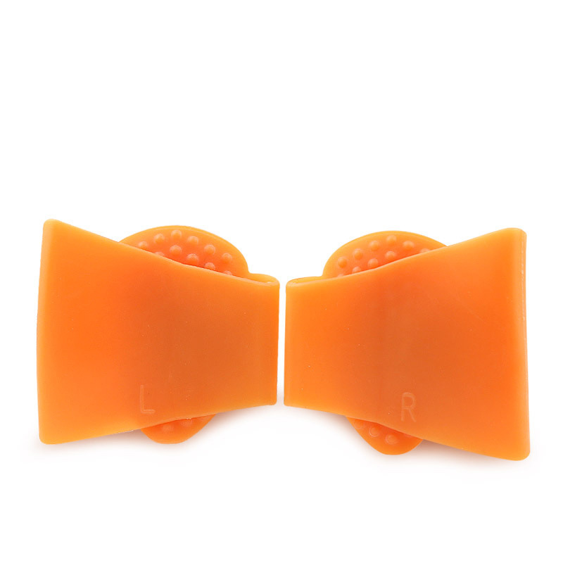 2pcs=1pair Gel Arch Support Pad Protector Granular Arch Pad Flat Foot High Arch Foot Care Pedicure Foot Pad Toe Corrector: Orange