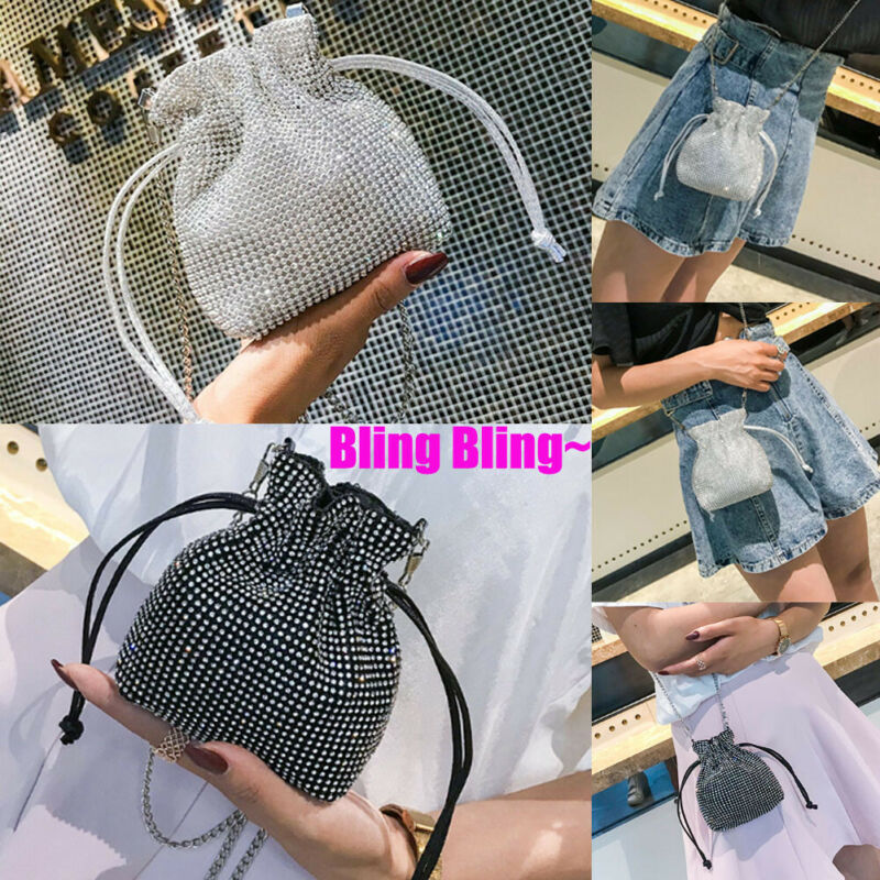 Mini pochette en diamant pour femmes, sac à main de soirée, de mariée, de bal, à la ,
