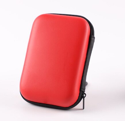 Mobiele Harde Schijf Tas 2.5 Inch Opbergdoos Datakabel U Disk Opladen Schat Beschermende Digitale Bluetooth Headset Opbergtas: red