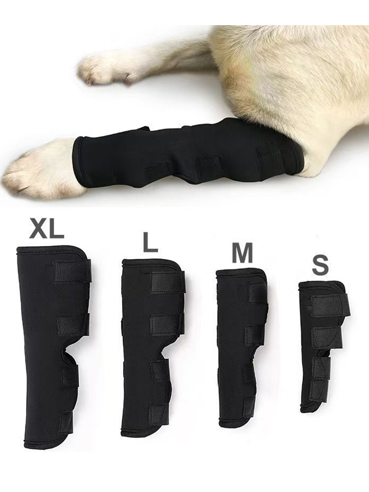 Aquecedores de pernas para cães, cinta auxiliar conjunta para animais de estimação, barril longo, dedicado à recuperação pós-operatória, suporte de fixação ajustável para cães grandes