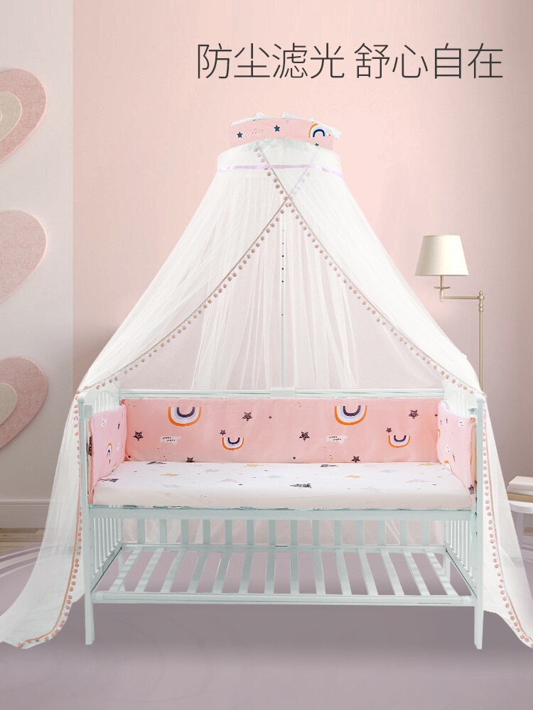 Kinderen Crib Klamboe Volledige Cover Universal Met Beugel Kinderen Prinses Pasgeboren Baby Klamboe Kap Shading Floor