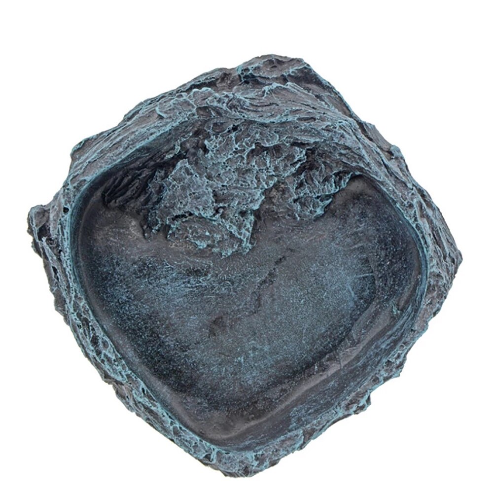 Saim Turtle Feeding Plate Reptile Feeding Bowl Crawler Pet Feeding Round Bowl Feeder Dish for Turtle Tortoise Clamping Pet Feed