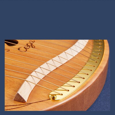16/19 -strängad träfodrad liten harpa laiya piano lätt att lära sig bärbart mahony massivt trä lir piano nischinstrument