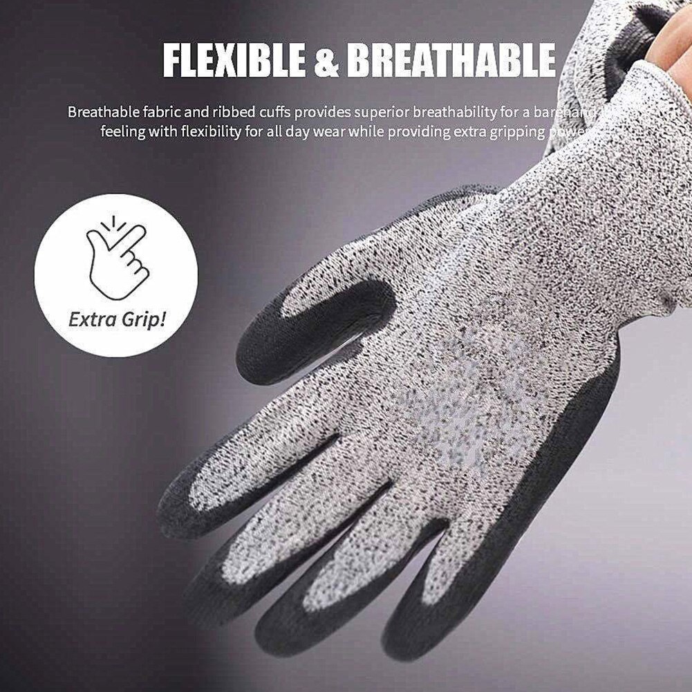 Guantes de jardinería para hombre y mujer, protectores de nitrilo para jardín, protección contra cortes y suciedad, nailon elástico transpirable