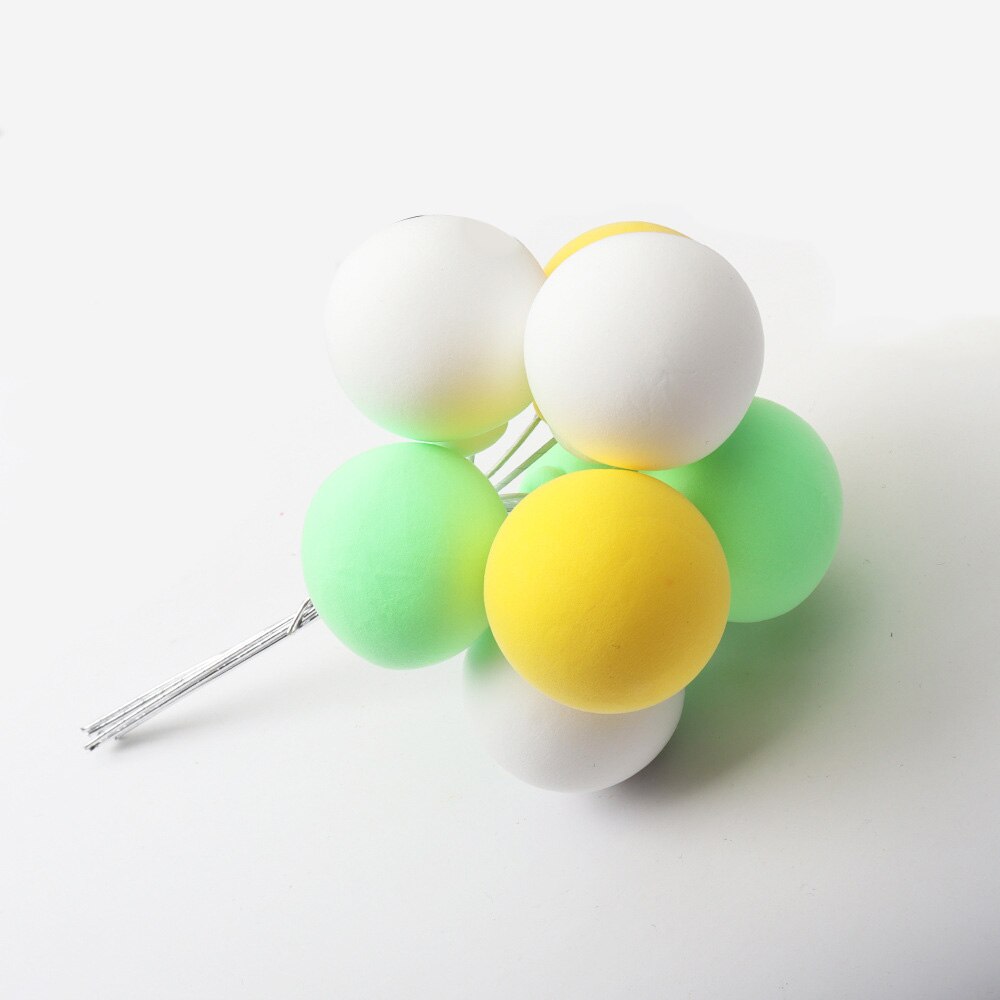 8 stk/bunke blandede fargeballonger leirkaketopperballer kakedekor bryllup bursdagsfest babyshower-gave dessertdekorasjoner: Mintgrønn
