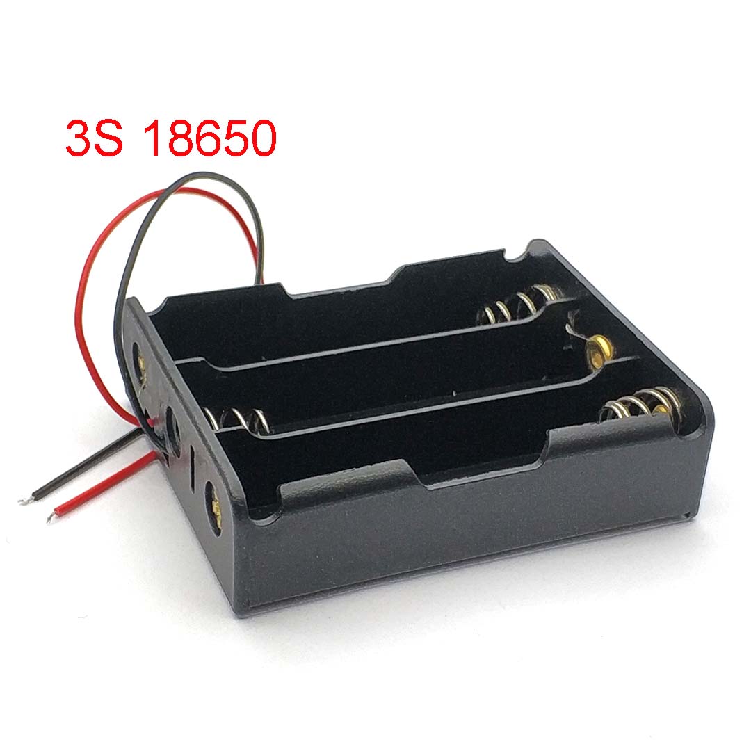 18650 boîtiers de batterie externe 1X 2X 3X 4X 18650 support de batterie boîte de rangement 1 2 3 4 18650 boîte de batterie parallèle: Rose