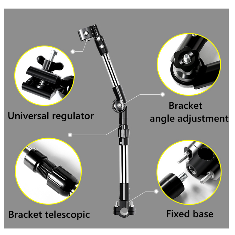 Paraplu Connector Wandelwagen Rvs Paraplu Stands Elke Hoek Swivel Fiets Rolstoel Paraplu Houder Regenkleding Tool