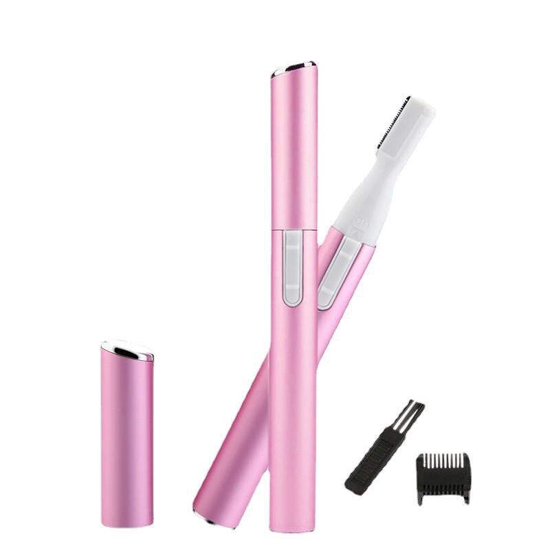 Vrouwen Lady Body Benen Scheerapparaat Automatische Wenkbrauw Trimmer Mini Haar Remover Blade Scheerapparaat Body Gezicht Trimmer: Pink