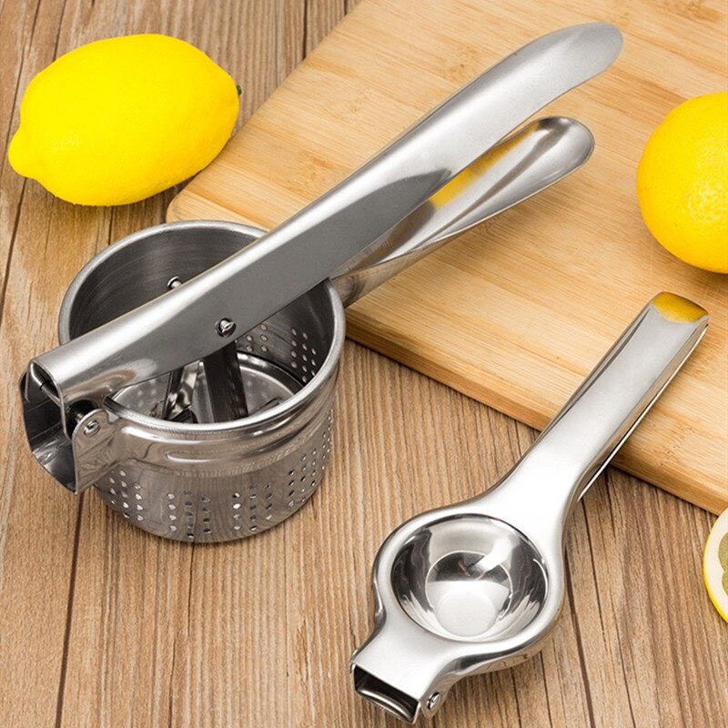 Multifunctional Stainless Steel Lemon Orange Squeezer Juicer Press Squeeze Vegetable juice Tools Mashed Potato Press Tools