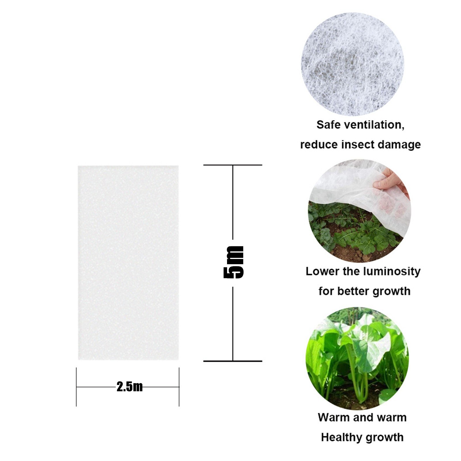 40# Floating Crop Cover Outdoor Frost Blanket Frost Cloth Garden Fabric Plant Cover Protection Blanket Cold Winter Frost cloth: A