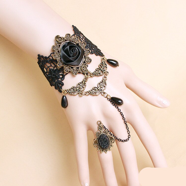 Frauen Jahrgang Steampunk Handschuhe Handgelenk Manschette Getriebe Mädchen Viktorianischen Armbänder Kostüm EIN Armbinde Schmuck Zubehör Spitze Handwear: 9