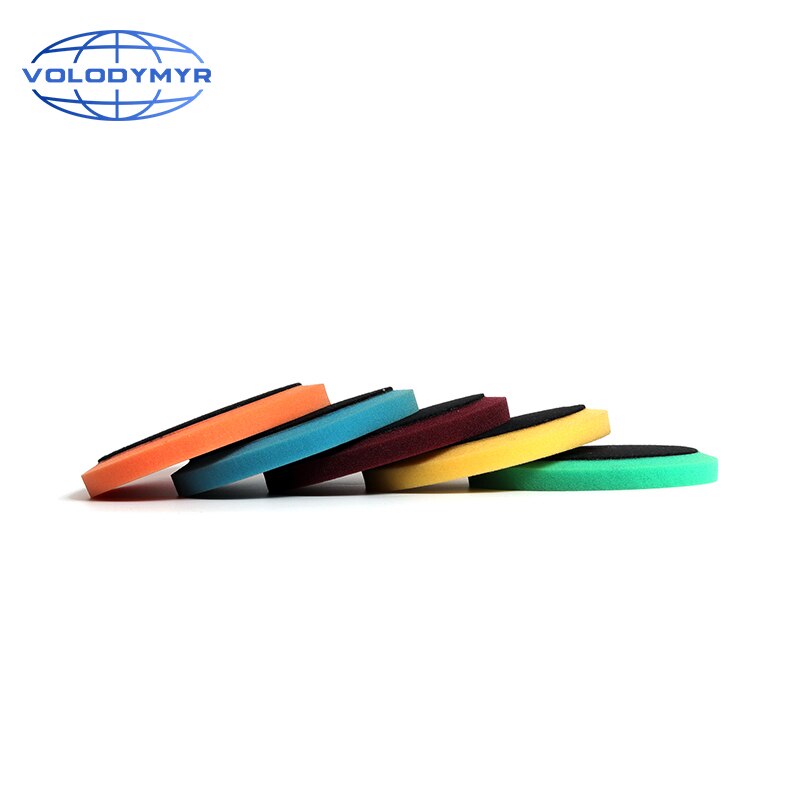 Car Polishing Disc Pads Polish Pad 6inch with 5inch Hook and Loop Auto Accessorie for Buffing Polishing Machine Sponge Foam
