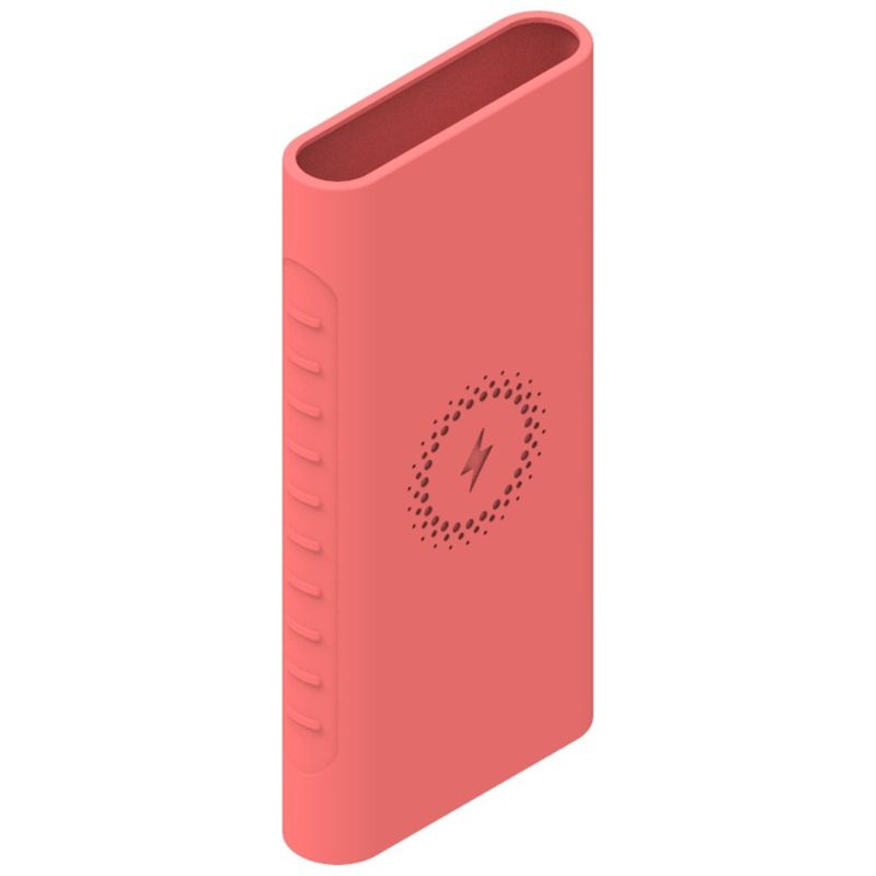 Funda protectora de silicona para xiaomi powerbank, 10000mAh, PLM11ZM, accesorios para Powerbank inalámbrico, WPB15ZM y PLM13ZM: Pink