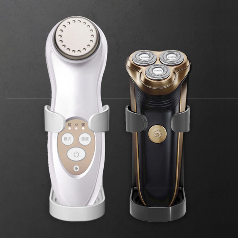 1Pcs ABS Electric Razor Holder Storage Box Bathroom Traceless Electric Shaver Stand Rack Organizer Scheermes Hook