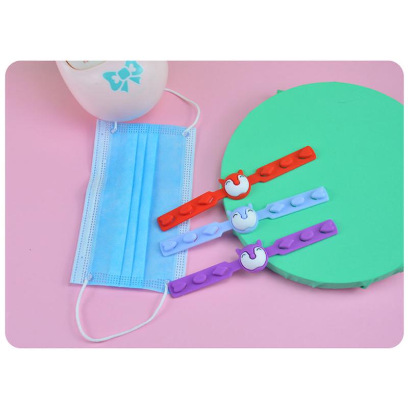 2020 nye børn baby justerbar maske forlængelse spænde hængende ørekrog anti-slip lindre øre smerte pleje pe forlængerem bælte