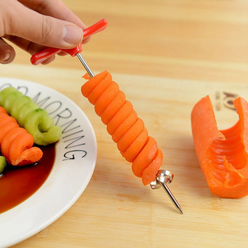 KONCO pomme de terre concombre spirale manuel rouleau coupe faire torsion déchiqueteuse râpe cuisine Gadget outils de cuisson coupe-légumes