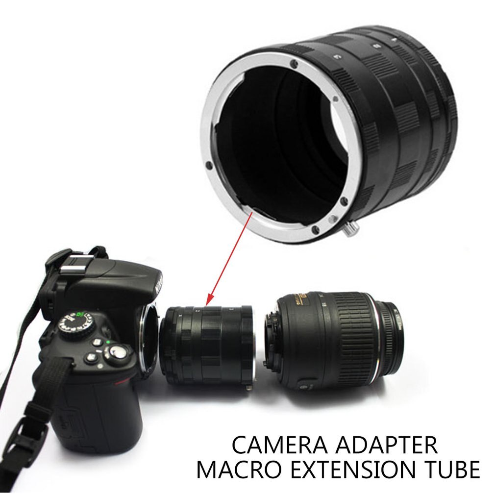 Camera Adapter Macro Extension Tube Ring Voor Nikon D7500 D7200 D7100 D7000 D5600 D5500 D5300 D5200 D5100 D5000 D3400 D3300 d3200