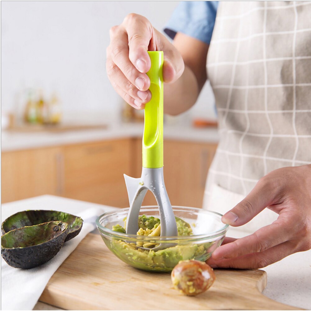 5 In 1 Keuken Fruit Groente Slicer Multifunctionele Fruit Lepel Nucleaire Groente Stamper Keuken Avocado Gereedschap