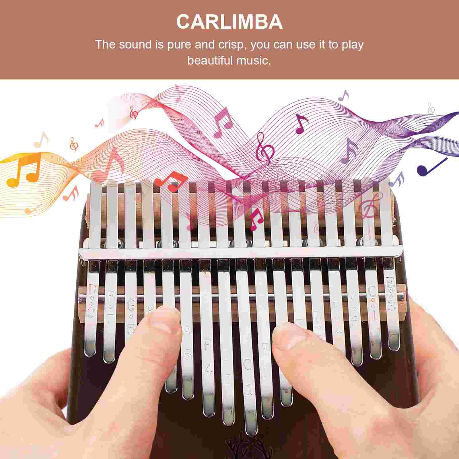 1 Set Small 17 Keys Finger Piano 17 Keys Thumb Piano for Home Student Trip Beginner