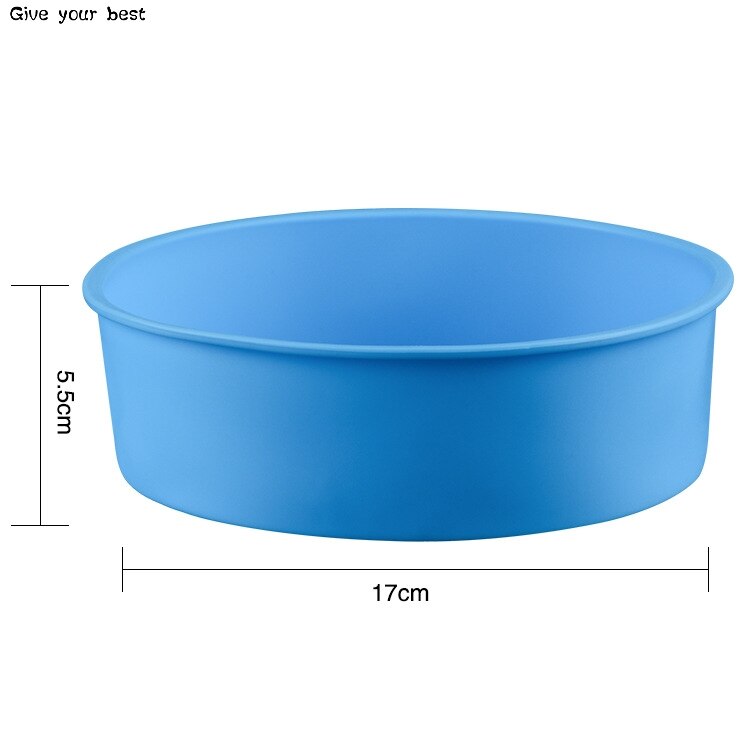 Silicone Round Circular Shape Cake Mold Bakeware Baking Tool For Brownie Chiffon Sponge Cakes baking pan assadeira