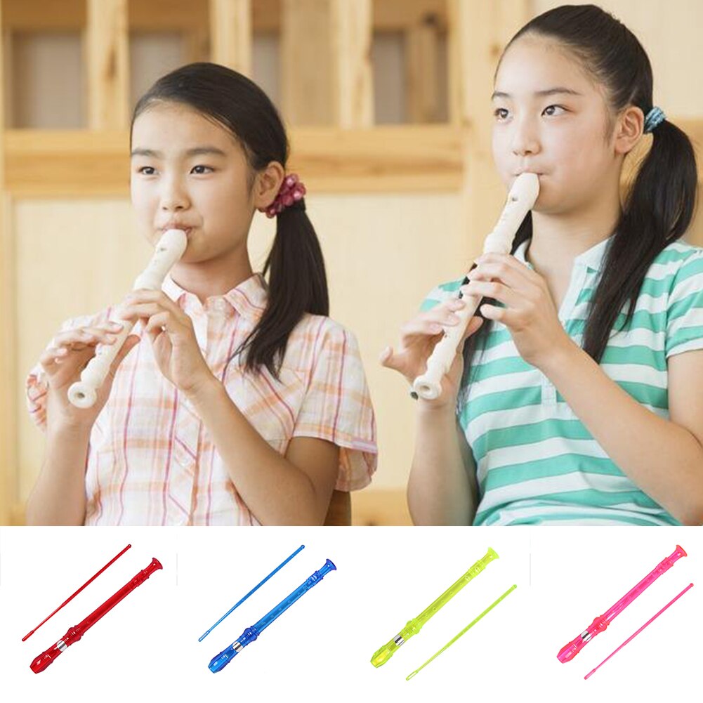 8 Holes ABS Resin Soprano Recorder Flute Musical Instrument for Student Stock