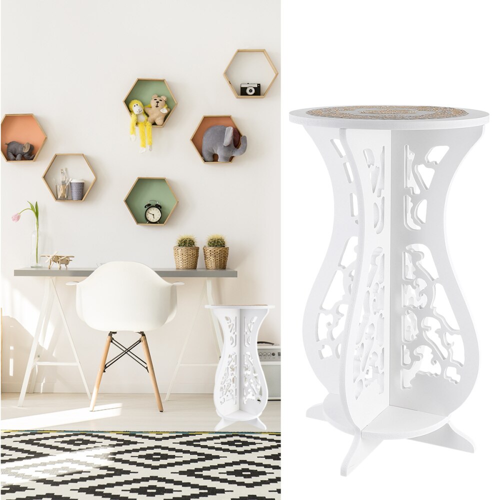 1 Pc Flower Rack Simple Durable Wooden Indoor Stand Rack Shelf for Home Balcony: Default Title