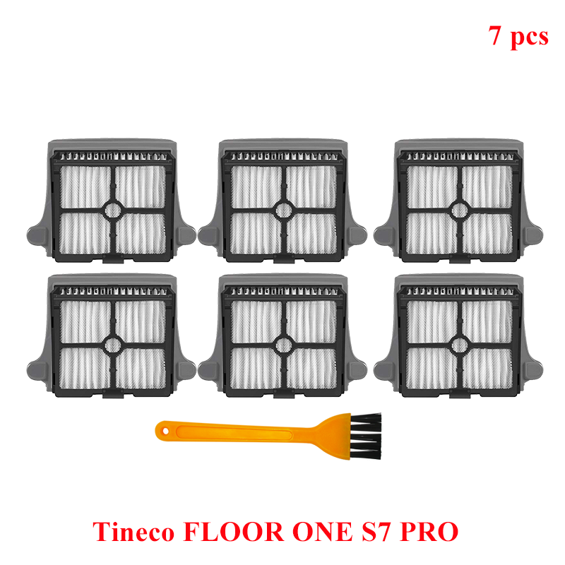 Accessories For Tineco FLOOR ONE S7 PRO Spare Soft Roller Brush HEPA Filter Cordless Vacuum Cleaner Parts Replacement Kit: Beige