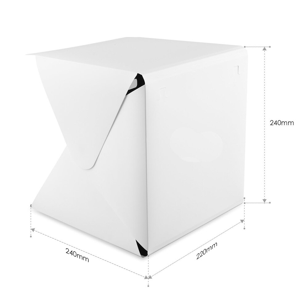 YIXIANG Portable Mini Photo Studio Mini Foldable Softbox Photography Studio With USB LED Light High Lighting Desktop 22*24*24cm