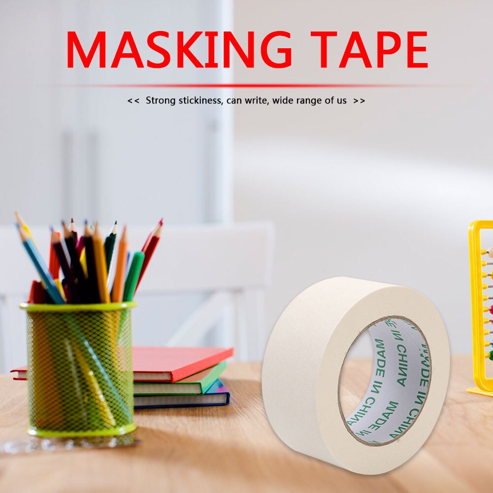 Cinta adhesiva de un solo lado para decoración de interiores, tira embellecedora para pintura en aerosol, suministros de dibujo, 50m