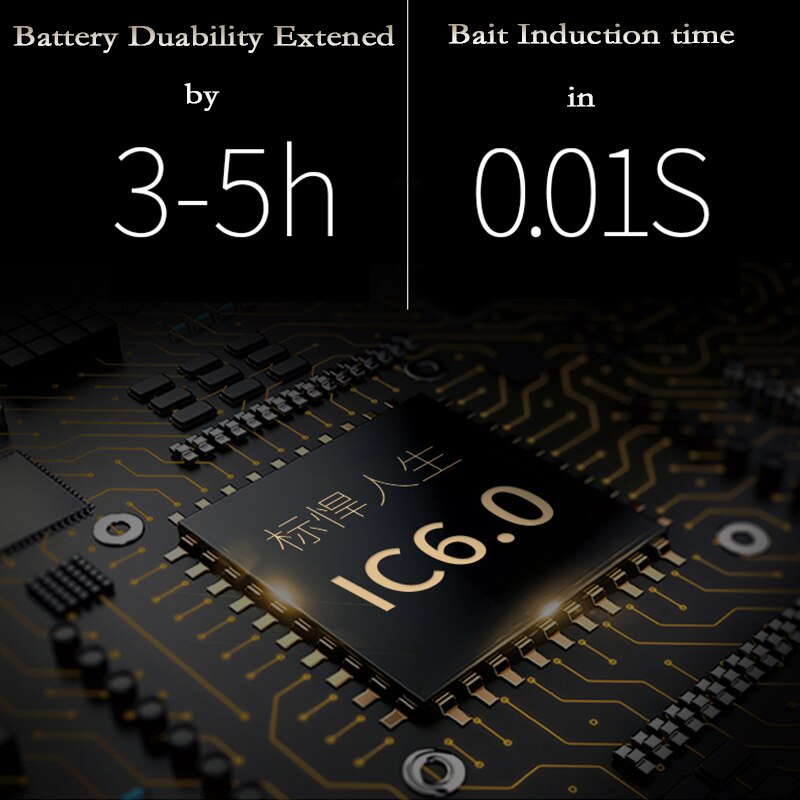 WLPFISHING Galleggiante Da Pesca Elettrico Sensore di Gravità Intelligente Carri Luminosi accorto Ic costruire-in giorno-notte doppio-Usato