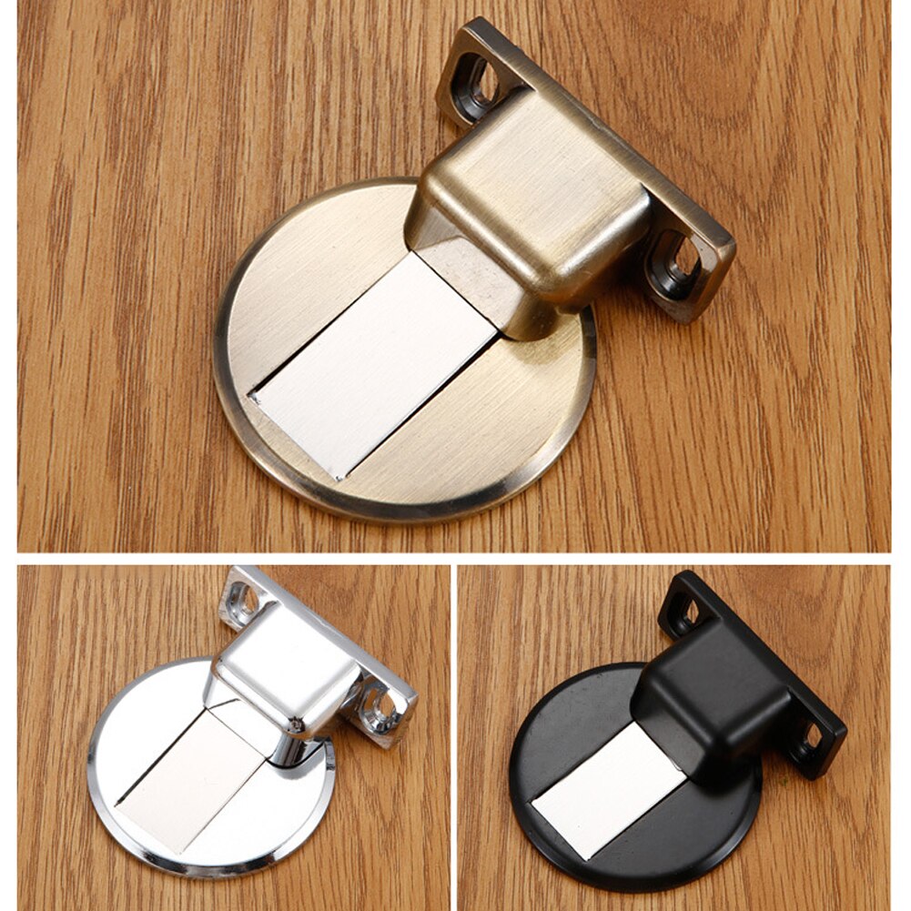 Magnetic Door Holder Stopper Invisible Doorstop Wall Floor Mount Safety Catch Stainless Steel Door Suction Bedroom Door Block