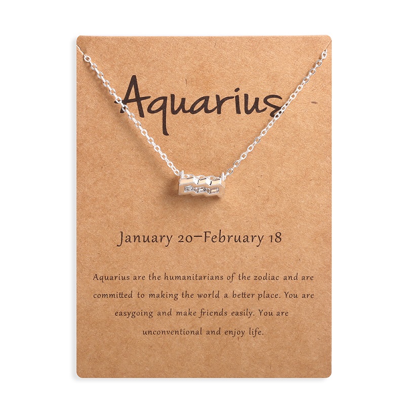 Collier pendentif signe du zodiaque pour hommes et femmes, horoscope, bélier, lion, 12 constellations, bijoux pour enfants, de Noël, directe: Plaqué de cuivre antique