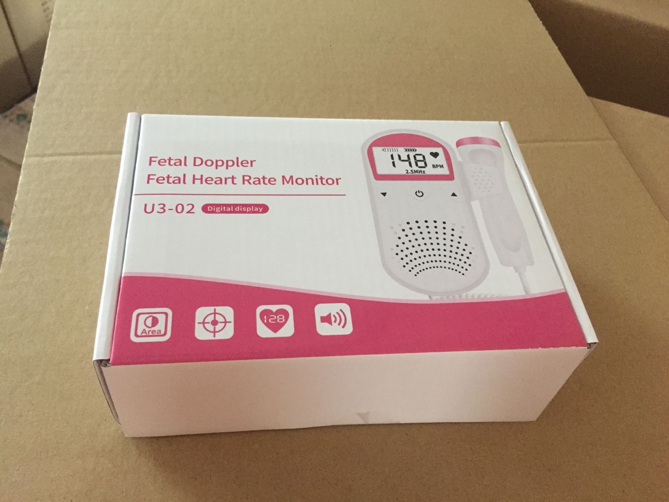 2.5 mhz sonde prænatal føtal doppler baby hjerteslagsmåler ultralydsdetektor