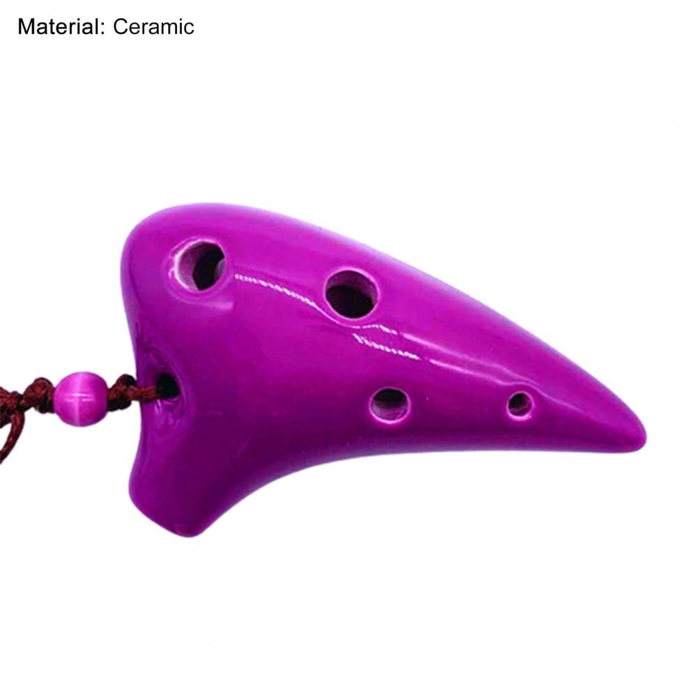 Mini Ocarina pour amoureux de la musique, Instrument de musique à 6 trous, flûte en céramique