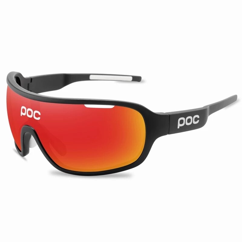 4 Set di lenti POC occhiali da ciclismo sport all'aria aperta occhiali uomo donna occhiali da bicicletta polarizzati MTB Road Bike occhiali da moto