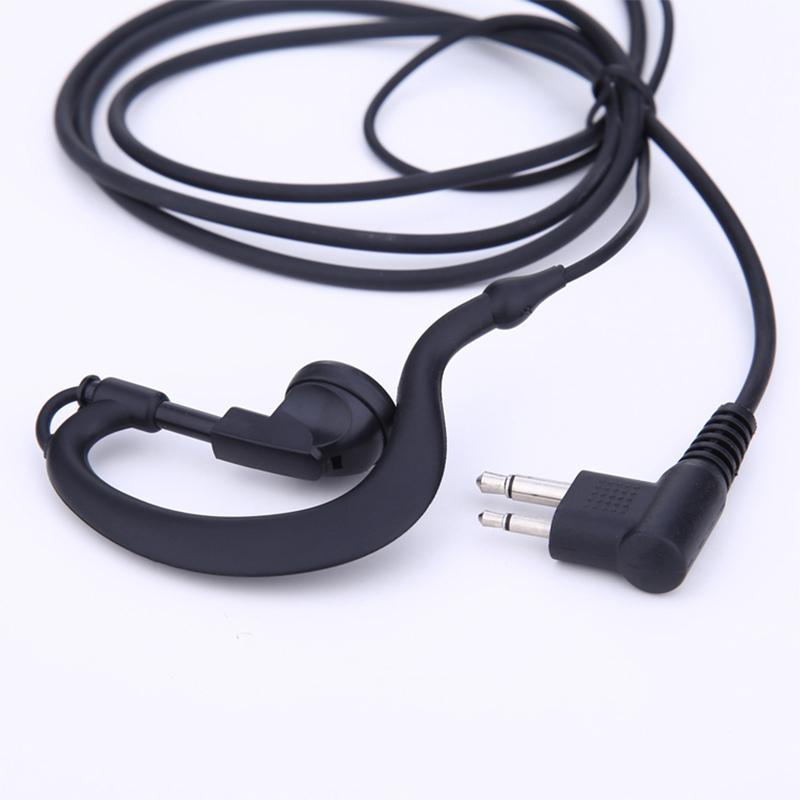 Pin Earpiece Covert Acoustic Tube Ear Hook Headset with PTT MIC Walkie Talkie Microphone Earphone For MOTOROLA: GP300/308/68/88