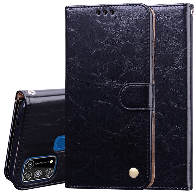 Wallet Flip Leather Cover Voor Samsung Galaxy M31 Case Mobiele Telefoon Case Voor Samsung M31 M315F M315 SM-M315F/Ds case Cover 6.4"