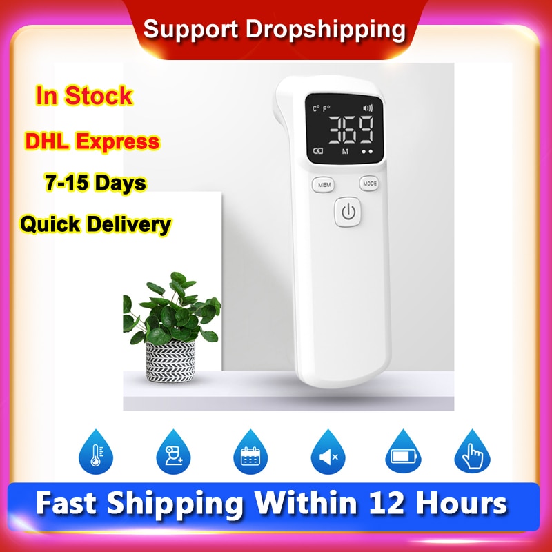 Non-contacting Touchless IR Infrared Sensor Forehead Body Digital Thermometer Temperature Measurement LCD Digital Display Unit
