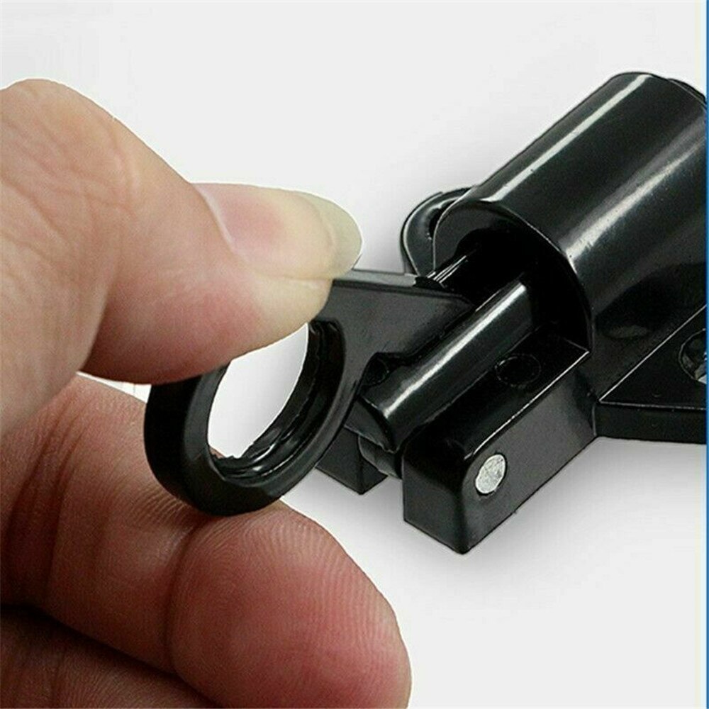 Aluminum Alloy Door Latch Lock Window Gate Security Pull Ring For Home Hardware Gate Safety Door Bolt Latch Lock Sliding Lock