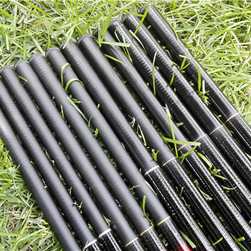 2.7M - 5.4M Top Fishing Rods Telescopic Rods Spinning Fishing Tackle Fishing Equipment: black 2.8 m