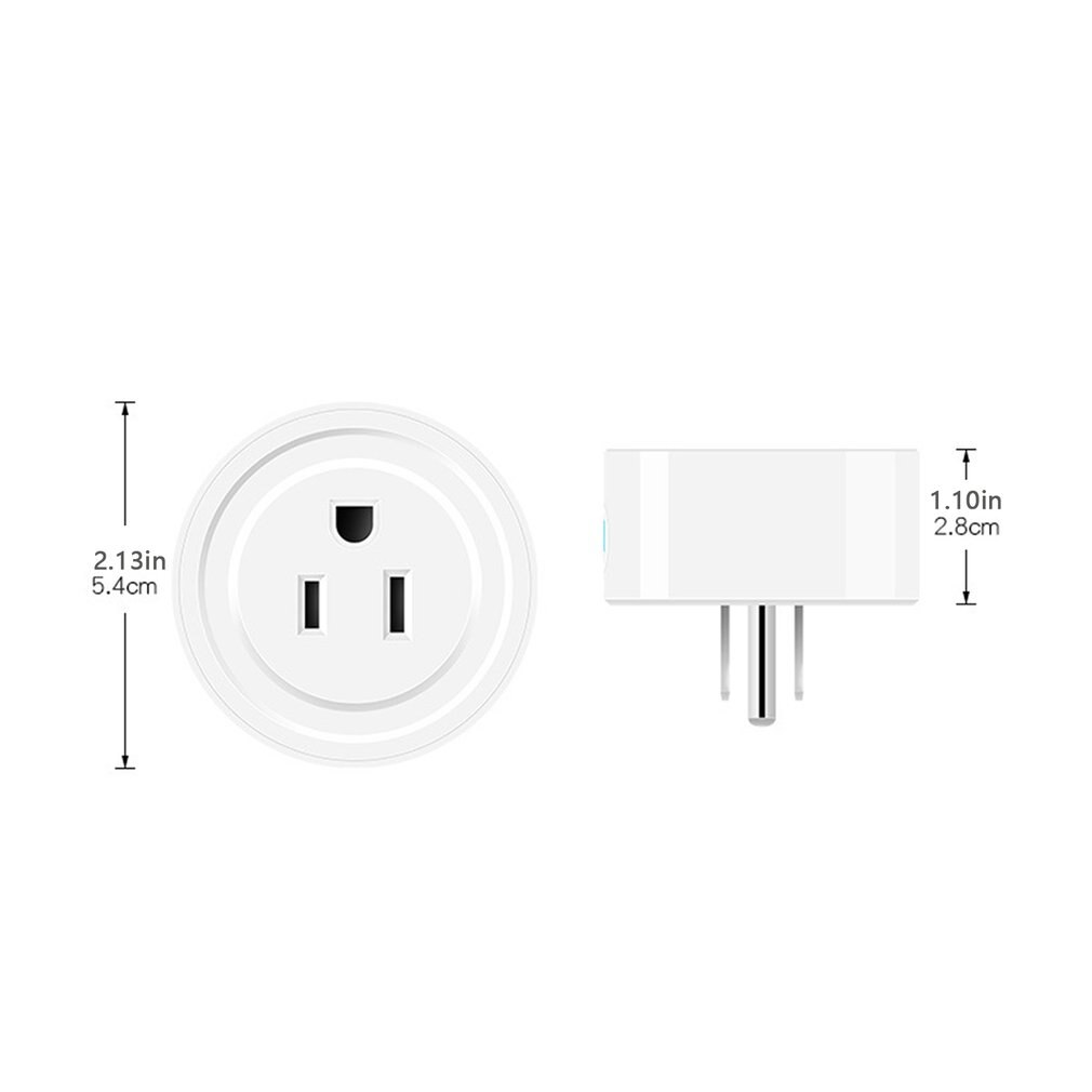 Wifi smart stikkontakt app fjernbetjening stemmestyring timing google home alexa stikkontakt os stik smart hjem stik