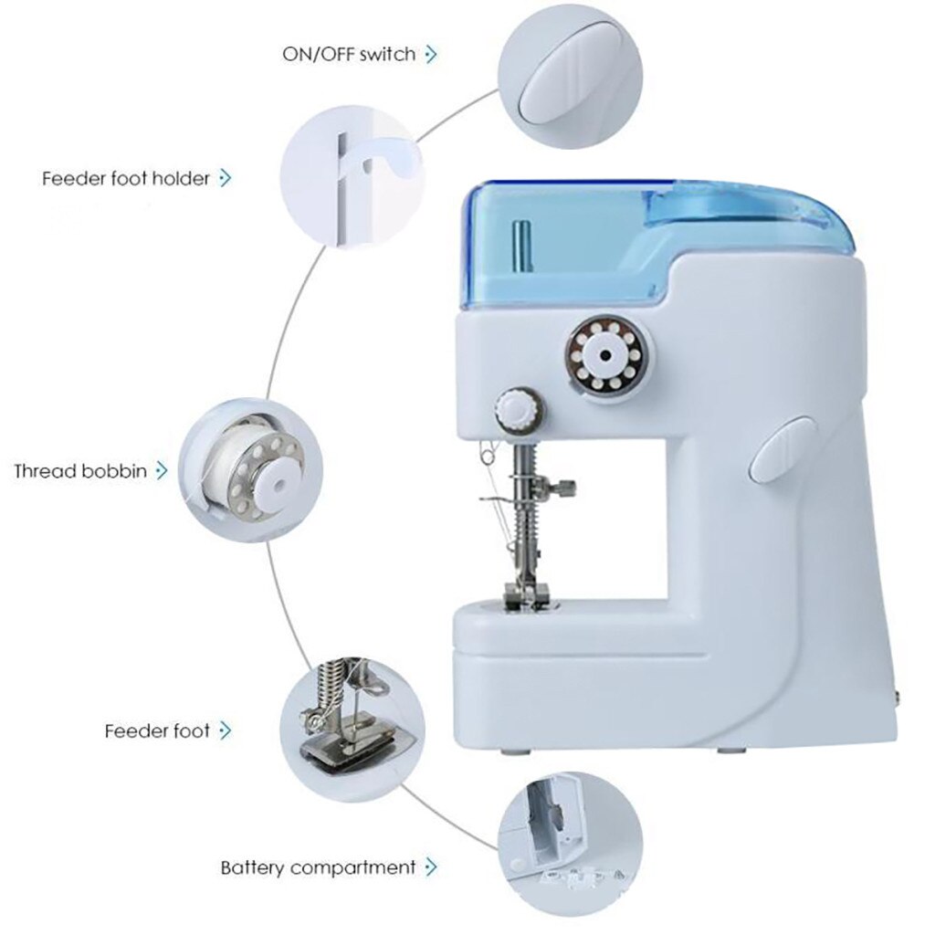 Sewing Machine Sew Costura Maquina De Costura Mini Hand a coudre Prensatelas maquina coser domestica maszyna do szycia L*5
