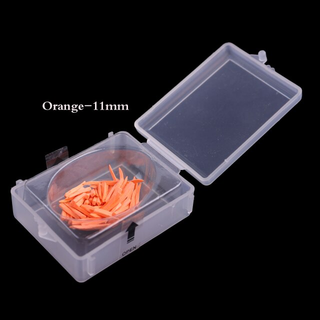 Ceoon – cales dentaires en bois, 100 pièces/boîte, fixation, restauration, Composite interdentaire, matériel de laboratoire, dentisterie, 6 tailles: 11mm Orange