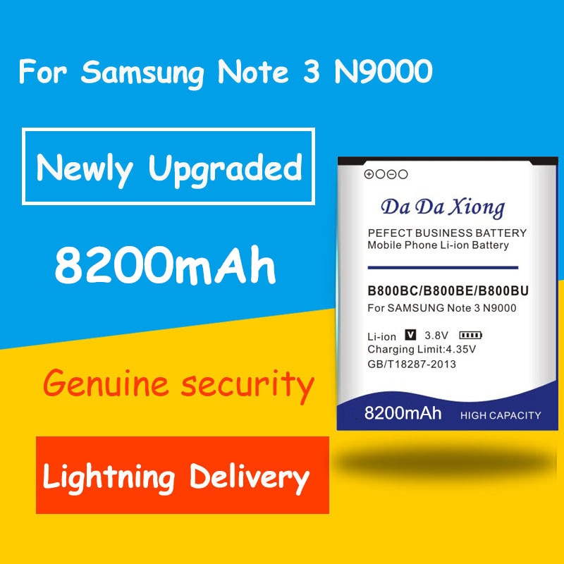 Hoge Capaciteit 8200Mah B800BC B800BE/Bu Batterij Voor Samsung Galaxy Note 3 N9000 N9005 N900A N900 N9002 N9008 n9009 N9006 N9008S